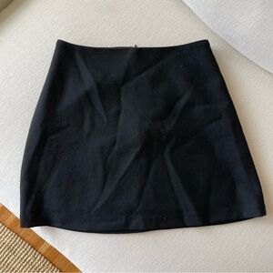 Aritzia Wilfred High Waisted Black Mini Skirt